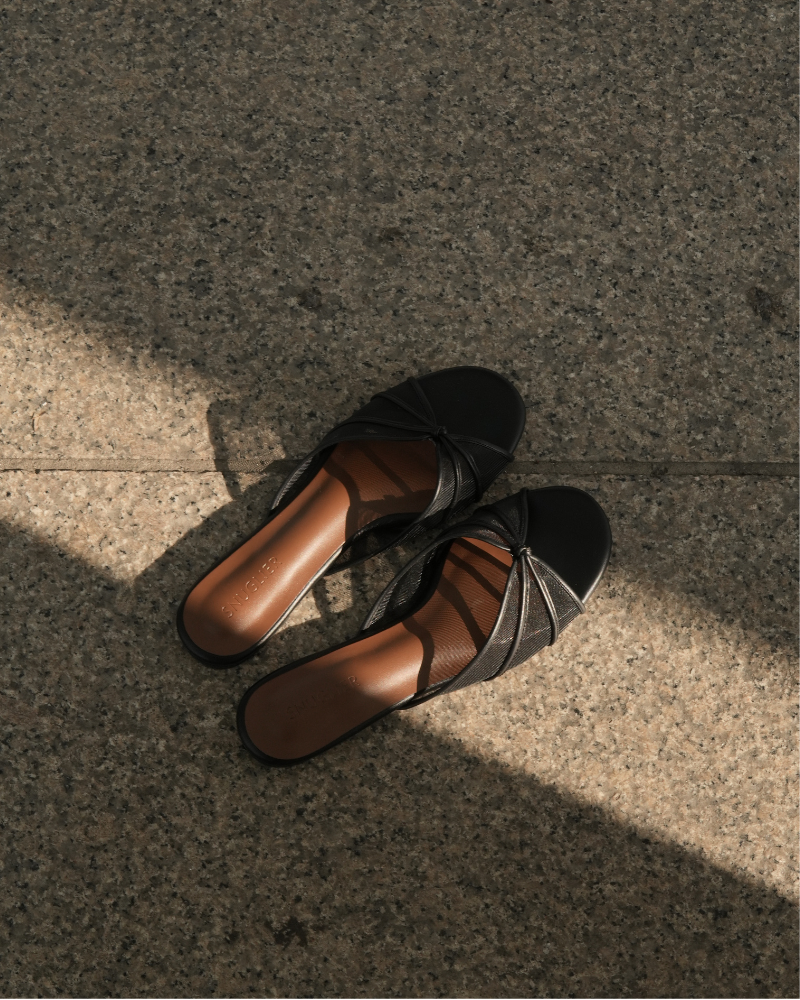 Capri Sandals - Shadow Silk