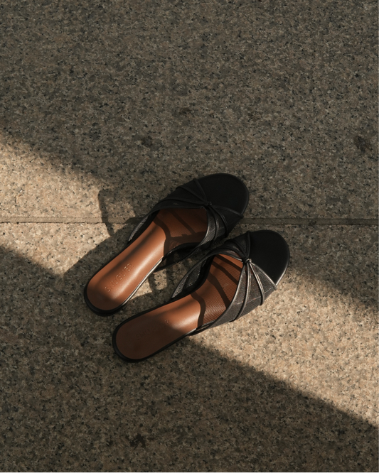 Capri Sandals - Shadow Silk