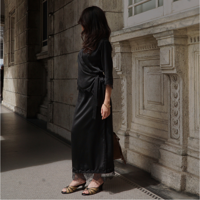 Capri Heels - Salted Black