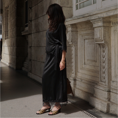 Capri Heels - Salted Black