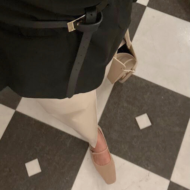 Alba The Suede Mary Jane - Crème Ivoire