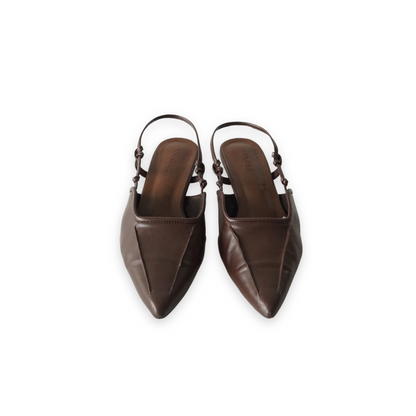 Andrea Knotted Kitten Heels - Dark Cocoa