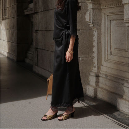 Capri Heels - Salted Black