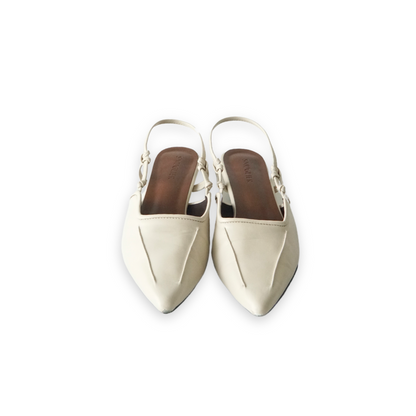 Andrea Knotted Kitten Heels - Beige