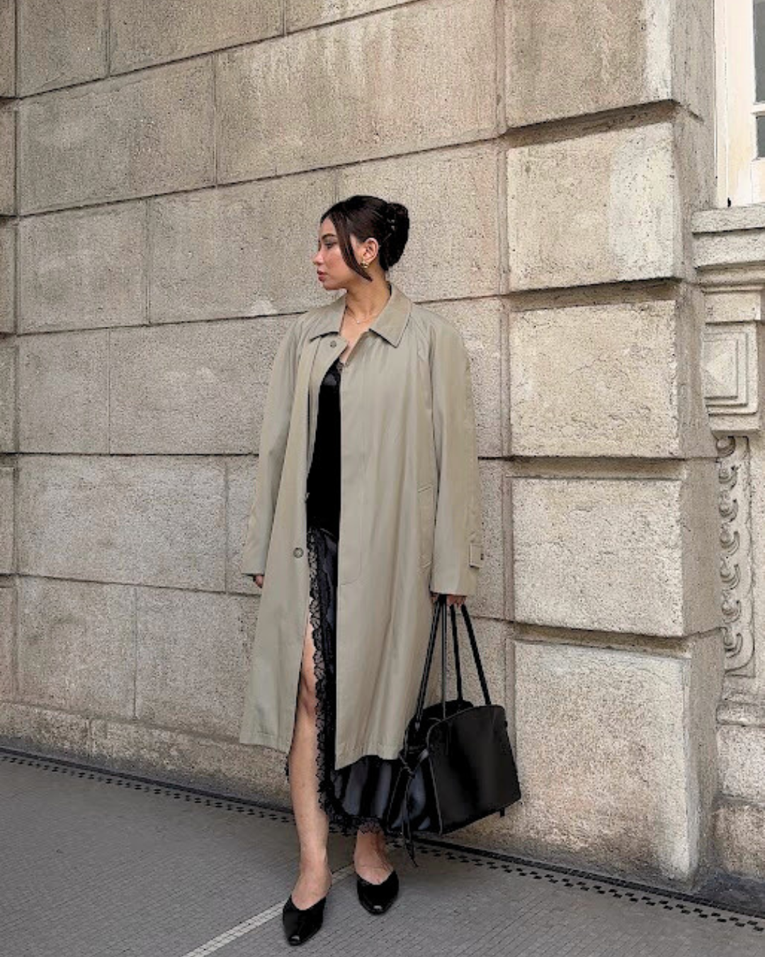 Pirrie Hourglass Bag - Noir