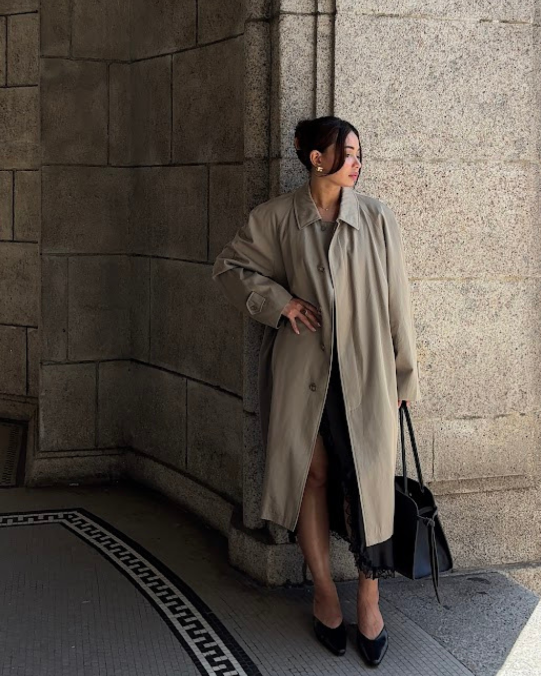 Pirrie Hourglass Bag - Noir