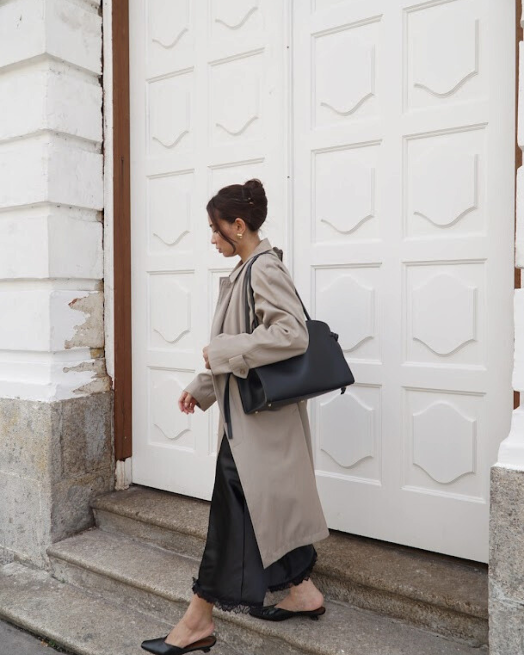 Pirrie Hourglass Bag - Noir