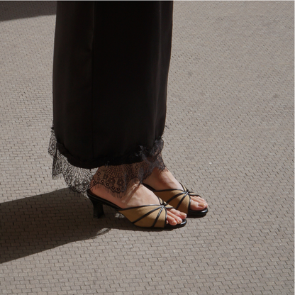 Capri Heels - Salted Black