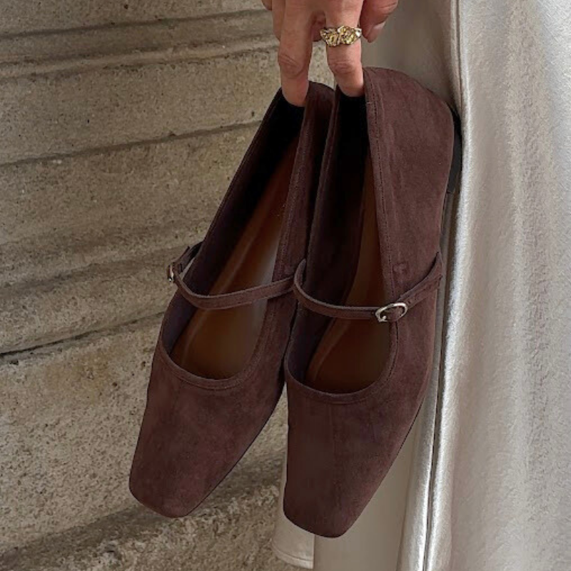 Alba The Suede Mary Jane - Cocoa Suede